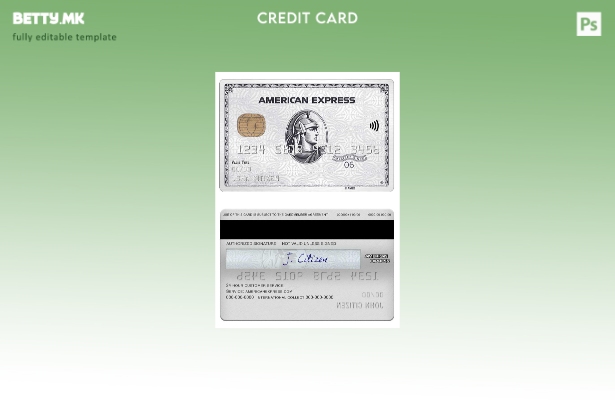 Модерен стил на USA Sutton bank amex платина шаблон